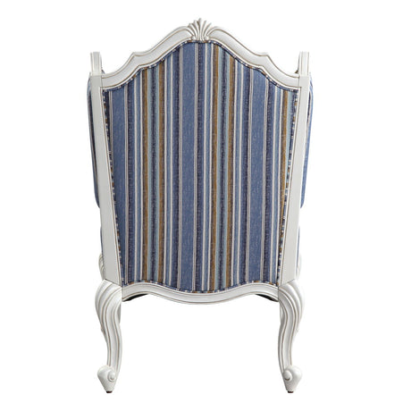 Ciddrenar - Chair - Fabric & White Finish