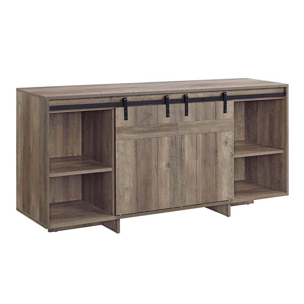 Bellarosa - TV Stand - Gray Washed - Wood