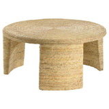 Artina - Woven Rattan Round Coffee Table - Natural