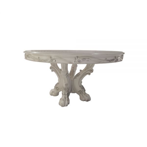 Dresden - Dining Table 60"L - Bone White Finish