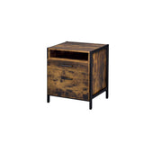 Juvanth - Nightstand - Rustic Oak & Black Finish