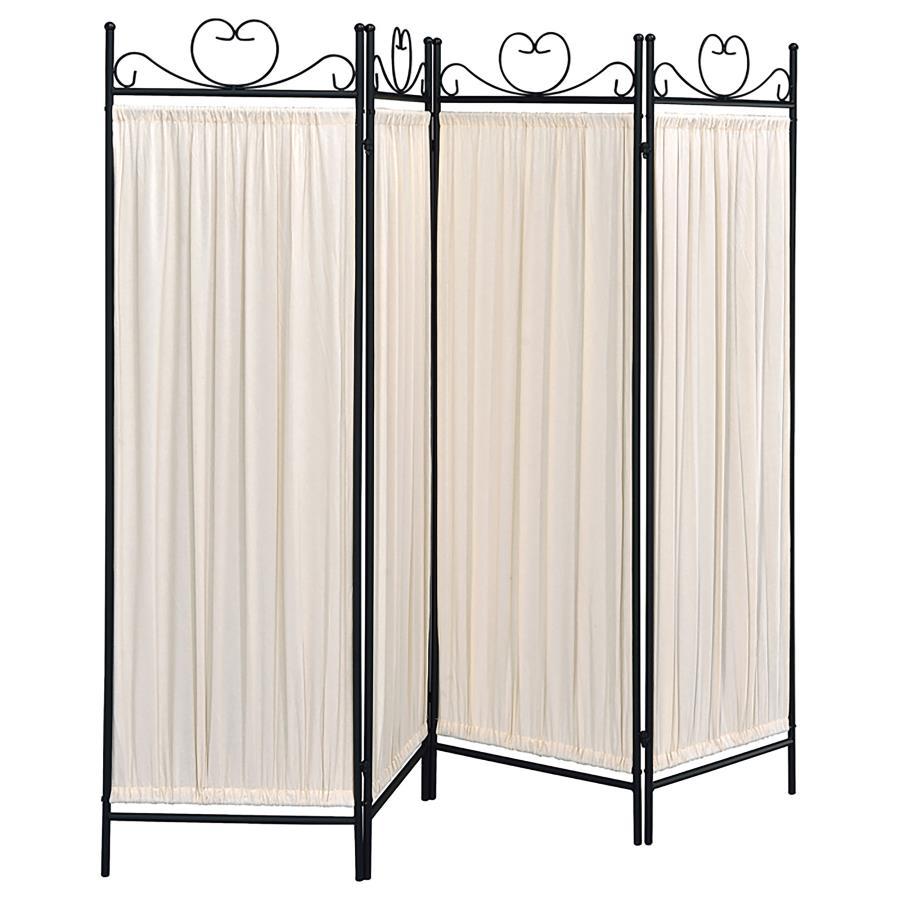 Dove - 4-Panel Room Divider Folding Shoji Screen - Beige