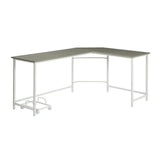 Dazenus - Desk - Gray & White Finish - 30"