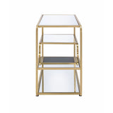 Astrid - TV Stand - Gold & Mirror