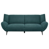 Acton - Upholstered Flared Arm Sofa - Teal Blue