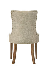 Yotam - Side Chair (Set of 2) - Beige Fabric & Salvaged Oak Finish