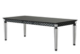 Varian II - Dining Table - Black & Sliver Finish