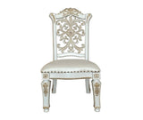 Vendom - Side Chair (Set of 2) - PU & Antique Pearl Finish - 48"