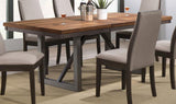 Spring Creek - Dining Table With Extension Leaf - Natural Walnut