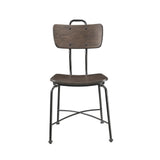 Garron - Side Chair (Set of 2) - Walnut & Black