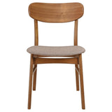 Dortch - Dining Side Chair (Set of 2) - Walnut And Brown