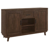 Reynolds - 2 Door Sideboard Buffet Storage Cabinet - Brown Oak