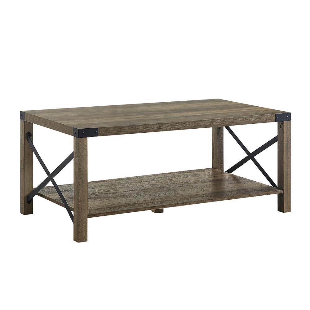 Abiram - Coffee Table - Rustic Oak Finish