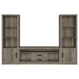 Burke - 3 Piece Entertainment Center - Gray Driftwood