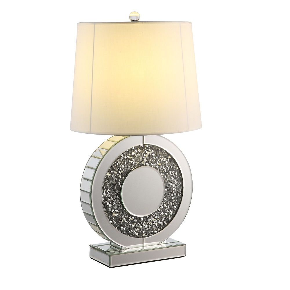 Noralie - Table Lamp - Mirrored & Faux Diamonds - 27"