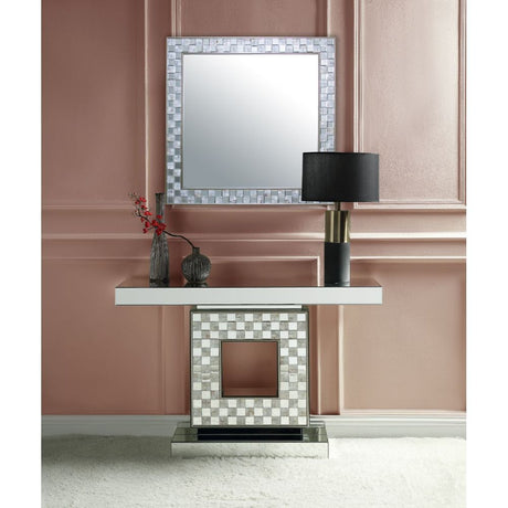 Nasa - Accent Table - Mirrored & Mother Of Pearl