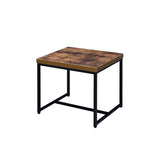 Bob - End Table - Weathered Oak & Black