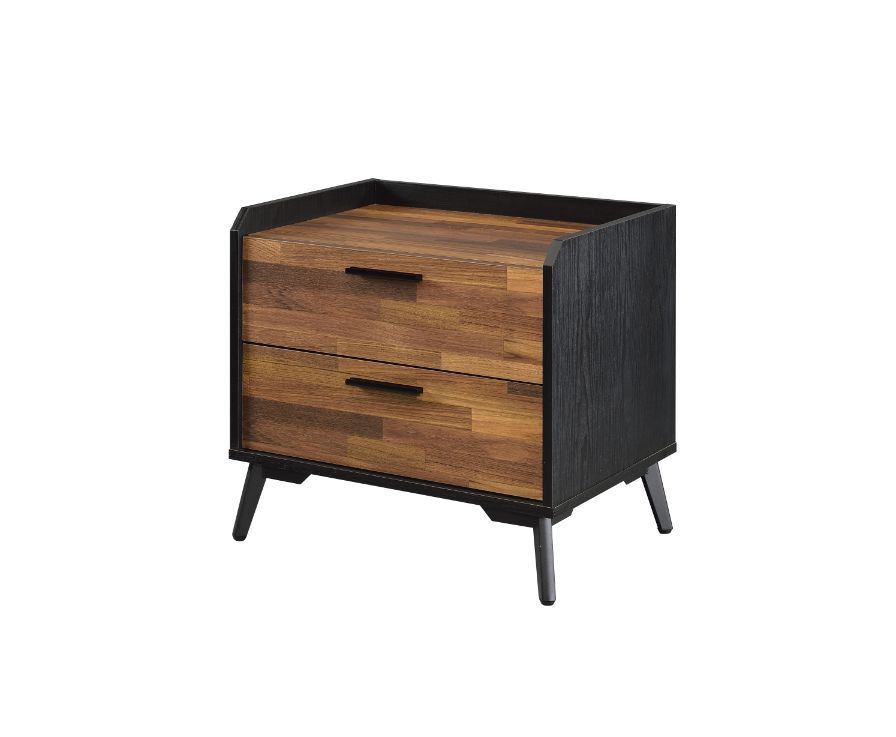 Jiranty - Accent Table - Walnut & Black Finish