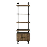 Ensata II - Side Pier - Rustic Oak & Black Finish