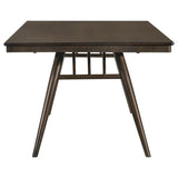 Wes - Rectangular Wood Dining Table - Dark Walnut