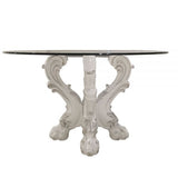 Dresden - Dining Table 33"L - Bone White Finish