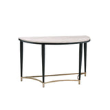 Ayser - Accent Table - White Washed & Black